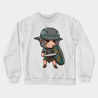 Cute Green Roman Empire Legionary - Soldier Warrior History Crewneck Sweatshirt